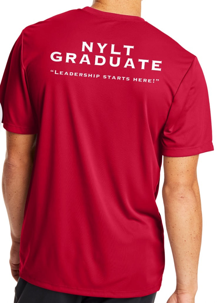 NYLT Graduate Red T-Shirt - UV/Poly